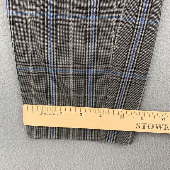 RAG & BONE New York Simone Pants Size 4 Stretch Plaid Blue Black Grey - Picture 4 of 16